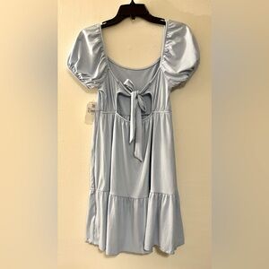 NWT Altar’d State Puff Sleeve Tiered Mini Dress